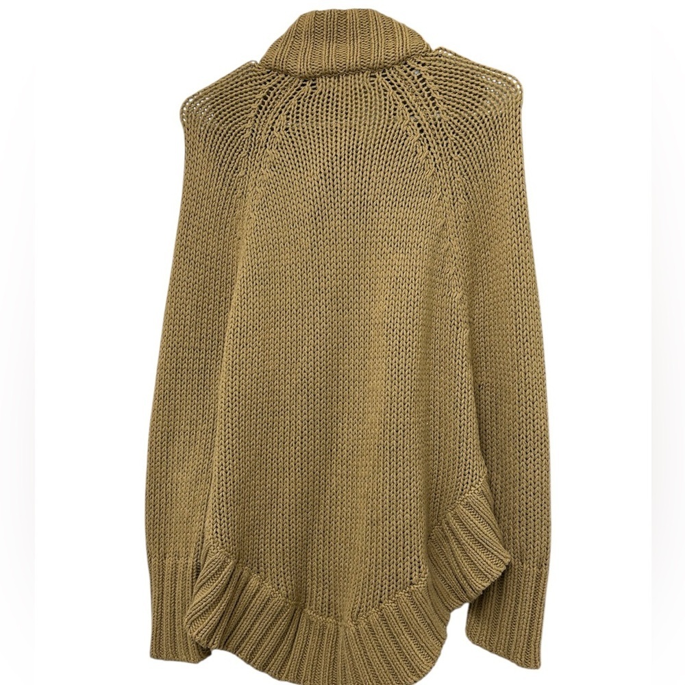 Michael Kors Brown Knit Poncho Sweater Cape Cardigan, Size S - Picture 6 of 9
